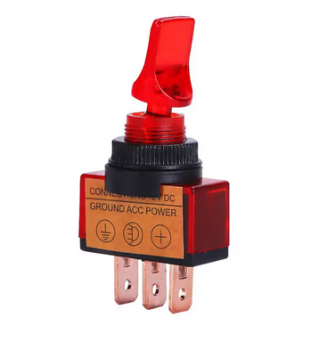 ON-OFF switch ASW-14D 12V / 20A illuminated red
